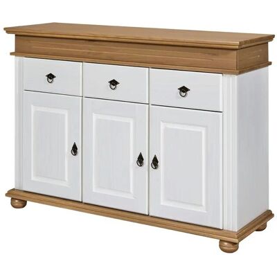 Höffner Sideboard aus Massivholz Fehmarn ¦ weiß ¦ Maße (cm): B: 141,3 H: 100 T: 46.3 Höffner Sideboard aus Massivholz Fehmarn ¦ weiß ¦ Maße (cm): B: 141,3 H: 100 T: 46.3