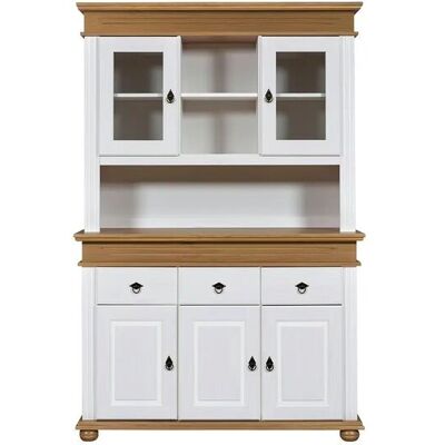 Höffner Buffet aus Massivholz Fehmarn ¦ weiß ¦ Maße (cm): B: 141,3 H: 212,6 T: 46.3 Höffner Buffet aus Massivholz Fehmarn ¦ weiß ¦ Maße (cm): B: 141,3 H: 212,6 T: 46.3