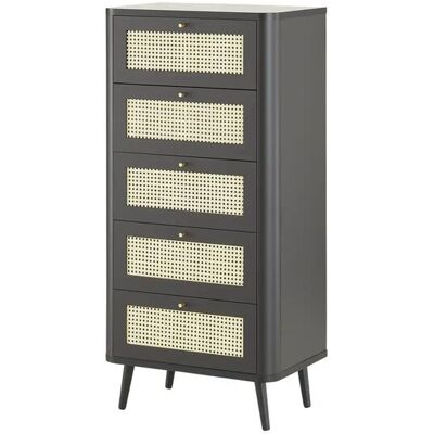 Roomers Kommode Vienna Premium ¦ schwarz ¦ Maße (cm): B: 60 H: 126 T: 40.0 Roomers Kommode Vienna Premium ¦ schwarz ¦ Maße (cm): B: 60 H: 126 T: 40.0