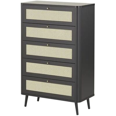 Roomers Kommode Vienna Premium ¦ schwarz ¦ Maße (cm): B: 81 H: 126 T: 40.0 Roomers Kommode Vienna Premium ¦ schwarz ¦ Maße (cm): B: 81 H: 126 T: 40.0