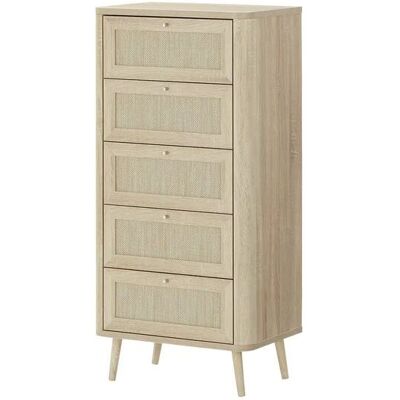Roomers Kommode Rafia Premium ¦ holzfarben ¦ Maße (cm): B: 60 H: 126 T: 40.0 Roomers Kommode Rafia Premium ¦ holzfarben ¦ Maße (cm): B: 60 H: 126 T: 40.0