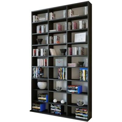 VCM Schwarzes Megosa Maxi Bücherregal - 27 Fächer VCM Schwarzes Megosa Maxi Bücherregal - 27 Fächer