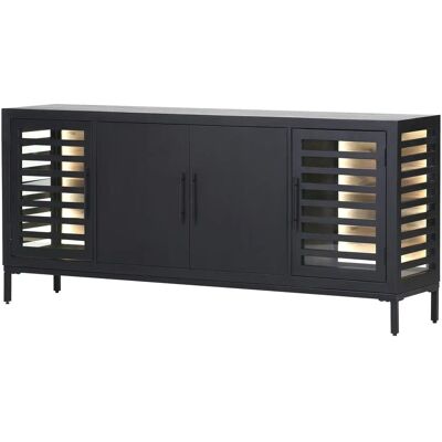 Höffner Sideboard Masca ¦ schwarz ¦ Maße (cm): B: 180 H: 80 T: 43.0 Höffner Sideboard Masca ¦ schwarz ¦ Maße (cm): B: 180 H: 80 T: 43.0
