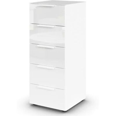 Höffner Kommode Flipp ¦ weiß ¦ Maße (cm): B: 40 H: 99 Höffner Kommode Flipp ¦ weiß ¦ Maße (cm): B: 40 H: 99