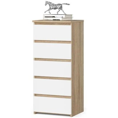 Höffner Kommode mit 5 Schubladen Carlo ¦ mehrfarbig ¦ Maße (cm): B: 40 H: 92 Höffner Kommode mit 5 Schubladen Carlo ¦ mehrfarbig ¦ Maße (cm): B: 40 H: 92