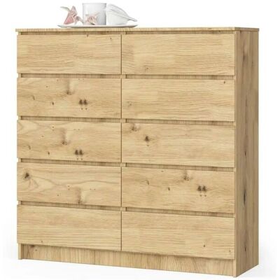 Höffner Kommode mit 10 Schubladen Kersten ¦ holzfarben ¦ Maße (cm): B: 120 H: 121 Höffner Kommode mit 10 Schubladen Kersten ¦ holzfarben ¦ Maße (cm): B: 120 H: 121
