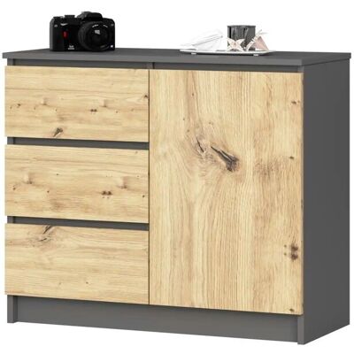 Höffner Kommode Kubra ¦ mehrfarbig ¦ Maße (cm): B: 80 H: 77 Höffner Kommode Kubra ¦ mehrfarbig ¦ Maße (cm): B: 80 H: 77