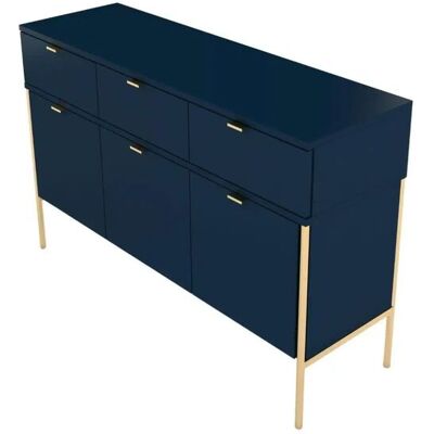 Höffner Sideboard Polka ¦ blau ¦ Maße (cm): B: 120 H: 78 Höffner Sideboard Polka ¦ blau ¦ Maße (cm): B: 120 H: 78