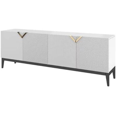 Höffner Sideboard Demi ¦ weiß ¦ Maße (cm): B: 201,5 H: 70 Höffner Sideboard Demi ¦ weiß ¦ Maße (cm): B: 201,5 H: 70
