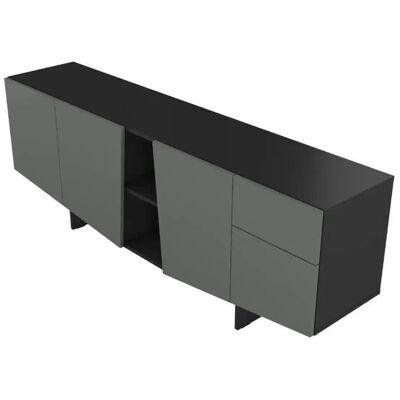Höffner Sideboard Wing ¦ grau ¦ Maße (cm): B: 200,2 H: 70 Höffner Sideboard Wing ¦ grau ¦ Maße (cm): B: 200,2 H: 70
