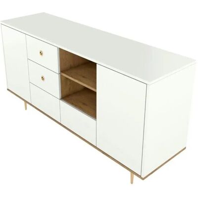 Höffner Sideboard Harmoni ¦ weiß ¦ Maße (cm): B: 160 H: 83 Höffner Sideboard Harmoni ¦ weiß ¦ Maße (cm): B: 160 H: 83