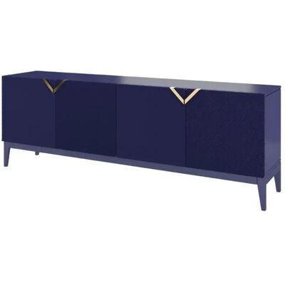 Höffner Sideboard Demi ¦ blau ¦ Maße (cm): B: 201,5 H: 70 Höffner Sideboard Demi ¦ blau ¦ Maße (cm): B: 201,5 H: 70