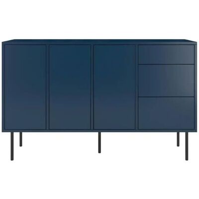 Höffner Sideboard Mirka ¦ blau ¦ Maße (cm): B: 130 H: 80 Höffner Sideboard Mirka ¦ blau ¦ Maße (cm): B: 130 H: 80