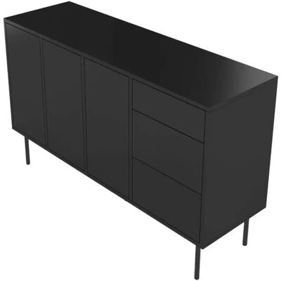 Höffner Sideboard Mirka ¦ schwarz ¦ Maße (cm): B: 130 H: 80 Höffner Sideboard Mirka ¦ schwarz ¦ Maße (cm): B: 130 H: 80
