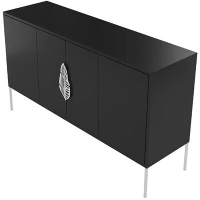 Höffner Sideboard Merlin ¦ schwarz ¦ Maße (cm): B: 138 H: 79 Höffner Sideboard Merlin ¦ schwarz ¦ Maße (cm): B: 138 H: 79