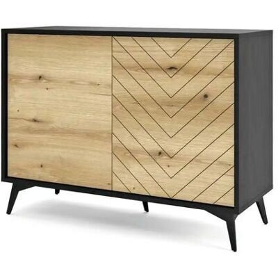 Höffner Sideboard Diamond ¦ schwarz ¦ Maße (cm): B: 104 H: 77 Höffner Sideboard Diamond ¦ schwarz ¦ Maße (cm): B: 104 H: 77
