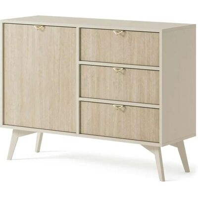 Höffner Sideboard Firr ¦ beige ¦ Maße (cm): B: 106,1 H: 80,6 Höffner Sideboard Firr ¦ beige ¦ Maße (cm): B: 106,1 H: 80,6