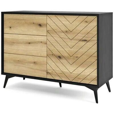 Höffner Sideboard Diamond ¦ schwarz ¦ Maße (cm): B: 104 H: 77 Höffner Sideboard Diamond ¦ schwarz ¦ Maße (cm): B: 104 H: 77