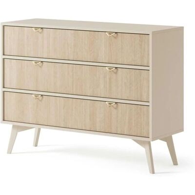 Höffner Kommode Firr ¦ beige ¦ Maße (cm): B: 106 H: 80 Höffner Kommode Firr ¦ beige ¦ Maße (cm): B: 106 H: 80