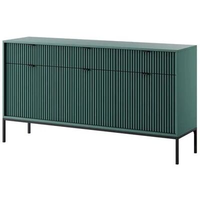 Höffner Sideboard Nova ¦ grün ¦ Maße (cm): B: 154 H: 83 Höffner Sideboard Nova ¦ grün ¦ Maße (cm): B: 154 H: 83