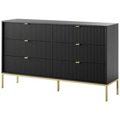 Höffner Kommode Nova ¦ schwarz ¦ Maße (cm): B: 154 H: 91 Höffner Kommode Nova ¦ schwarz ¦ Maße (cm): B: 154 H: 91