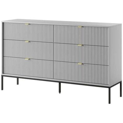 Höffner Kommode Nova ¦ grau ¦ Maße (cm): B: 154 H: 91 Höffner Kommode Nova ¦ grau ¦ Maße (cm): B: 154 H: 91
