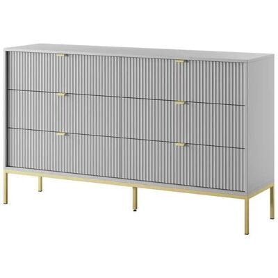 Höffner Kommode Nova ¦ grau ¦ Maße (cm): B: 154 H: 91 Höffner Kommode Nova ¦ grau ¦ Maße (cm): B: 154 H: 91