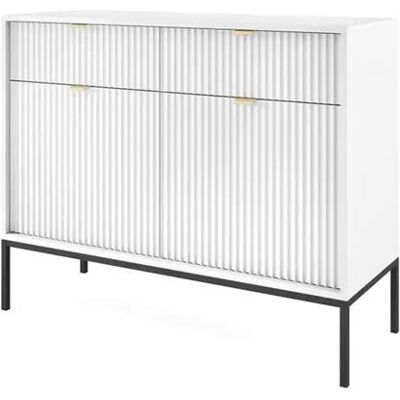 Höffner Sideboard Nova ¦ weiß ¦ Maße (cm): B: 104 H: 83 Höffner Sideboard Nova ¦ weiß ¦ Maße (cm): B: 104 H: 83