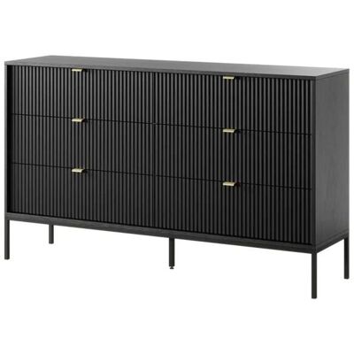 Höffner Kommode Nova ¦ schwarz ¦ Maße (cm): B: 154 H: 91 Höffner Kommode Nova ¦ schwarz ¦ Maße (cm): B: 154 H: 91