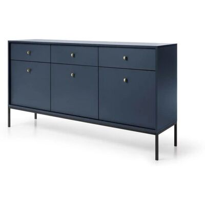 Höffner Sideboard Molly ¦ blau ¦ Maße (cm): B: 153,4 H: 83,2 Höffner Sideboard Molly ¦ blau ¦ Maße (cm): B: 153,4 H: 83,2