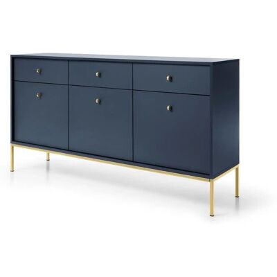 Höffner Sideboard Molly ¦ blau ¦ Maße (cm): B: 153,4 H: 83,2 Höffner Sideboard Molly ¦ blau ¦ Maße (cm): B: 153,4 H: 83,2