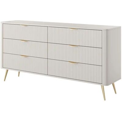 Höffner Kommode Lante ¦ beige ¦ Maße (cm): B: 163 H: 81 Höffner Kommode Lante ¦ beige ¦ Maße (cm): B: 163 H: 81