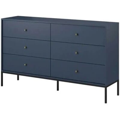 Höffner Kommode Molly ¦ blau ¦ Maße (cm): B: 154 H: 91 Höffner Kommode Molly ¦ blau ¦ Maße (cm): B: 154 H: 91