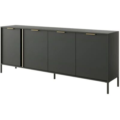 Höffner Sideboard Lars ¦ schwarz ¦ Maße (cm): B: 202,9 H: 81,4 Höffner Sideboard Lars ¦ schwarz ¦ Maße (cm): B: 202,9 H: 81,4
