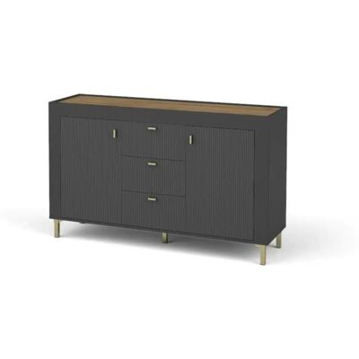 Höffner Sideboard Mossa ¦ schwarz ¦ Maße (cm): B: 137 H: 84 Höffner Sideboard Mossa ¦ schwarz ¦ Maße (cm): B: 137 H: 84