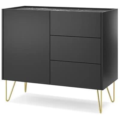 Höffner Sideboard Harmony ¦ schwarz ¦ Maße (cm): B: 97 H: 83 Höffner Sideboard Harmony ¦ schwarz ¦ Maße (cm): B: 97 H: 83
