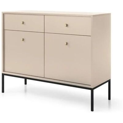 Höffner Sideboard Molly ¦ beige ¦ Maße (cm): B: 103,5 H: 83,2 Höffner Sideboard Molly ¦ beige ¦ Maße (cm): B: 103,5 H: 83,2