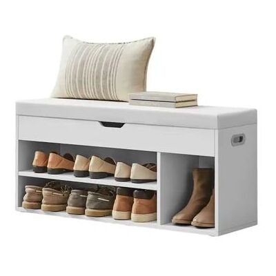Höffner Schuhregal Custos ¦ weiß ¦ Maße (cm): B: 100 H: 44 Höffner Schuhregal Custos ¦ weiß ¦ Maße (cm): B: 100 H: 44