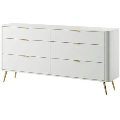 Selsey Sideboard Oval ¦ weiß ¦ Maße (cm): B: 171,7 H: 83,6 Selsey Sideboard Oval ¦ weiß ¦ Maße (cm): B: 171,7 H: 83,6