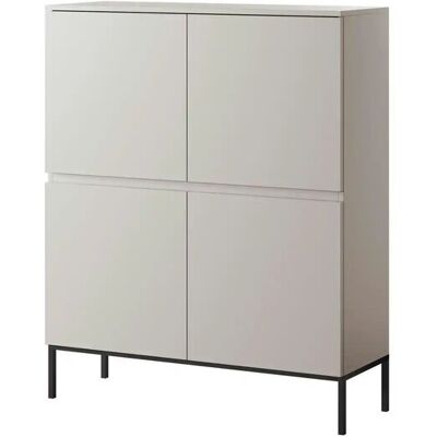 Selsey Highboard Bemmi ¦ beige ¦ Maße (cm): B: 100 H: 122 Selsey Highboard Bemmi ¦ beige ¦ Maße (cm): B: 100 H: 122