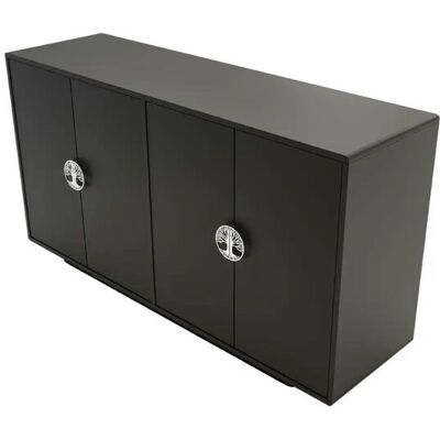 Höffner Sideboard Lotta ¦ schwarz ¦ Maße (cm): B: 139 H: 75 Höffner Sideboard Lotta ¦ schwarz ¦ Maße (cm): B: 139 H: 75
