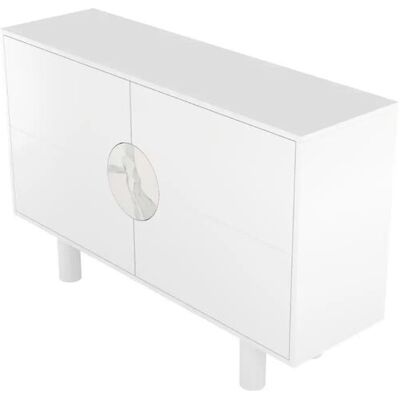 Höffner Sideboard Zoe ¦ weiß ¦ Maße (cm): B: 140 H: 90 Höffner Sideboard Zoe ¦ weiß ¦ Maße (cm): B: 140 H: 90