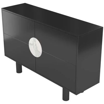 Höffner Sideboard Zoe ¦ schwarz ¦ Maße (cm): B: 140 H: 90 Höffner Sideboard Zoe ¦ schwarz ¦ Maße (cm): B: 140 H: 90