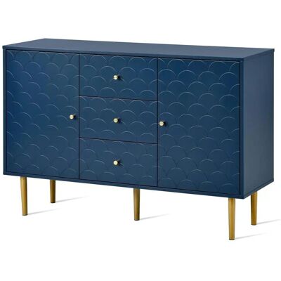 Höffner Sideboard ¦ blau ¦ Maße (cm): B: 120 H: 82 Höffner Sideboard ¦ blau ¦ Maße (cm): B: 120 H: 82