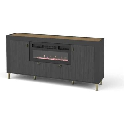 Höffner Sideboard Mossa ¦ schwarz ¦ Maße (cm): B: 177,1 H: 83,6 Höffner Sideboard Mossa ¦ schwarz ¦ Maße (cm): B: 177,1 H: 83,6