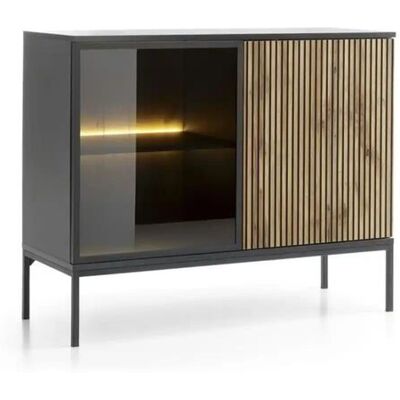 Höffner Sideboard Sentino ¦ schwarz ¦ Maße (cm): B: 103,5 H: 83,2 Höffner Sideboard Sentino ¦ schwarz ¦ Maße (cm): B: 103,5 H: 83,2