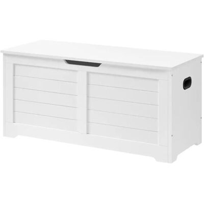 VASAGLE Sitztruhe - Weiß - Moderner Stil - 40x100x46 cm VASAGLE Sitztruhe - Weiß - Moderner Stil - 40x100x46 cm