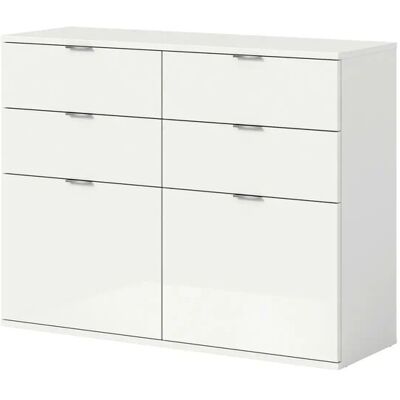 Höffner Sideboard ¦ weiß ¦ Maße (cm): B: 110 H: 85 Höffner Sideboard ¦ weiß ¦ Maße (cm): B: 110 H: 85