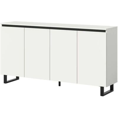 Höffner Sideboard Tomasa ¦ weiß ¦ Maße (cm): B: 160 H: 84 Höffner Sideboard Tomasa ¦ weiß ¦ Maße (cm): B: 160 H: 84