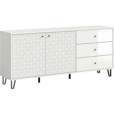 Höffner Sideboard Prisma ¦ weiß ¦ Maße (cm): B: 169 H: 76 Höffner Sideboard Prisma ¦ weiß ¦ Maße (cm): B: 169 H: 76